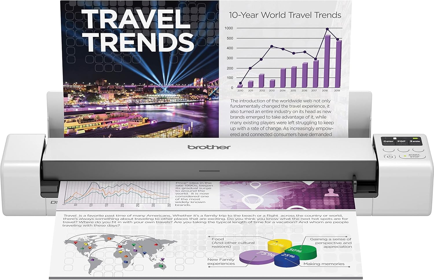 Brother DS-940DW Duplex and Wireless Compact Mobile Document Scanner