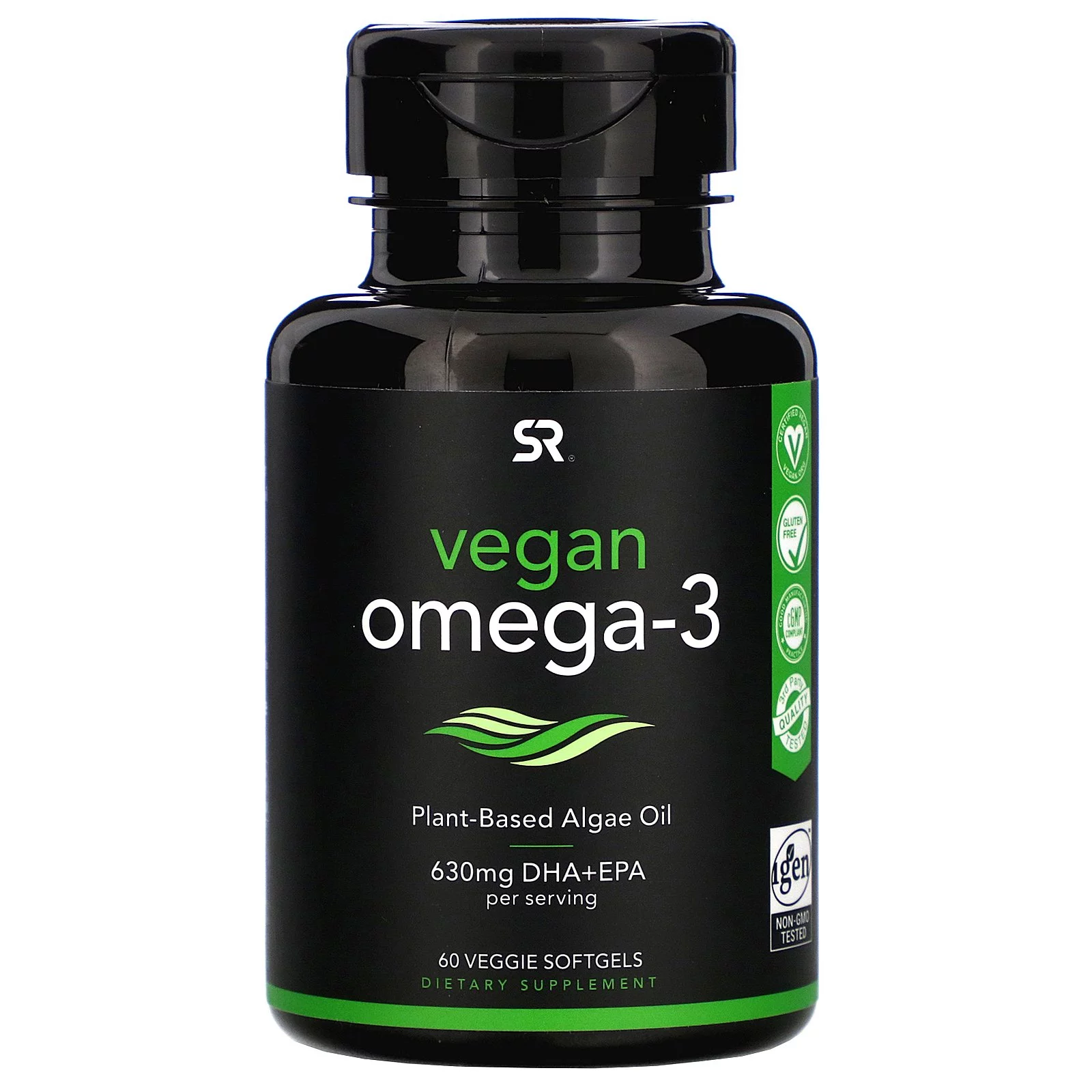 Sports Research Vegan Omega-3, 60 Veggie Softgels