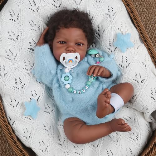 WOOROY Realistic Reborn Baby Dolls - 20 Inch Lifelike Newborn Baby Doll Girl Real Life Baby Dolls with Weighted Soft Body Gift Toy for Kids Age 3+