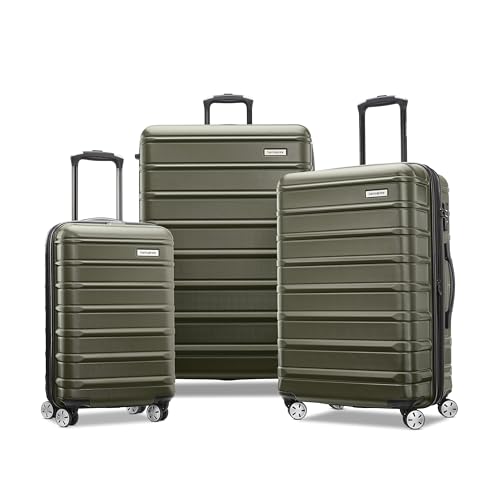 Samsonite Omni 2 Hardside Expandable Luggage with Spinner Wheels, 2-Piece Set (19/24), Lagoon Blue