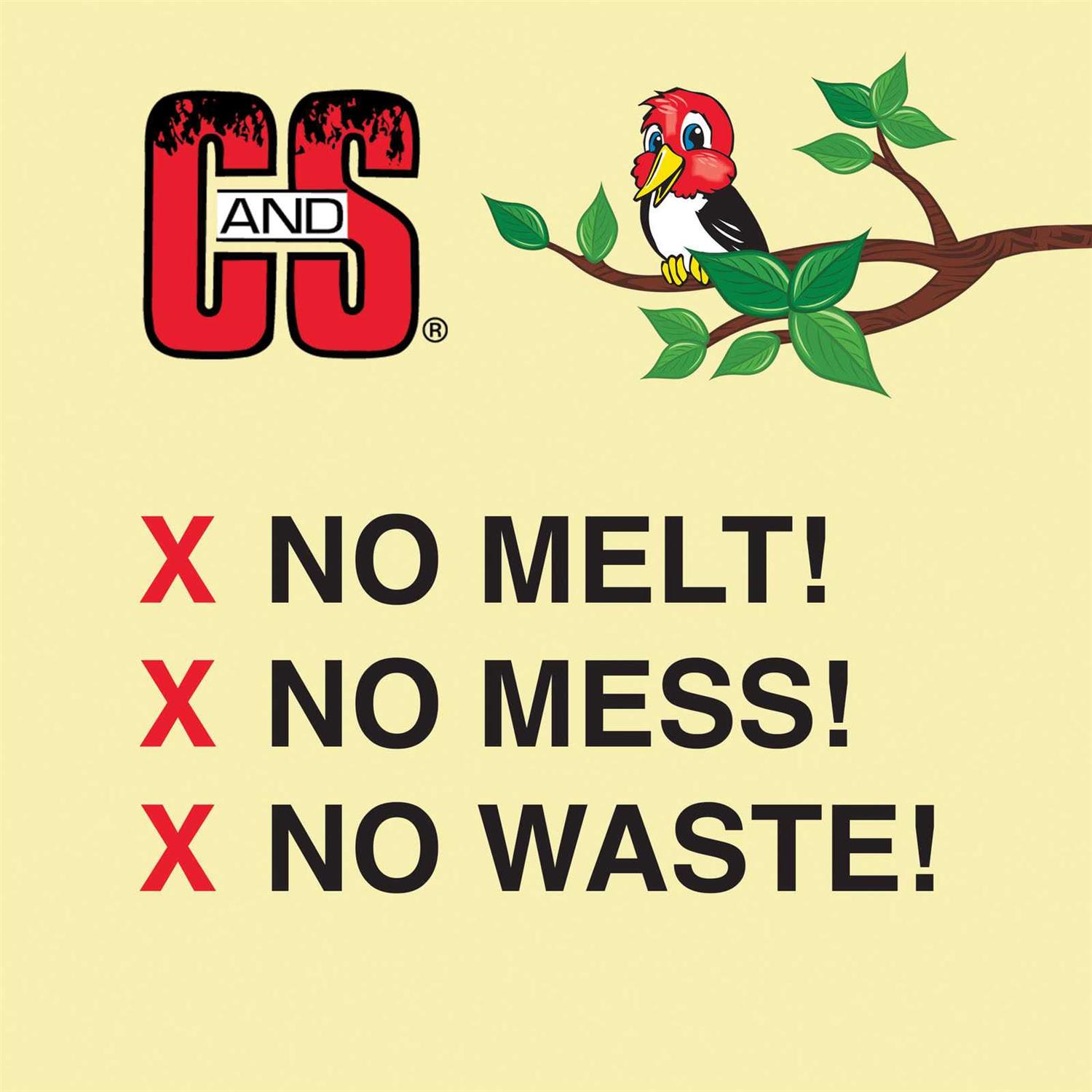 C & S Products No Melt Suet Dough Woodpecker & Songbird Wild Bird Food - Pet Supplies online store