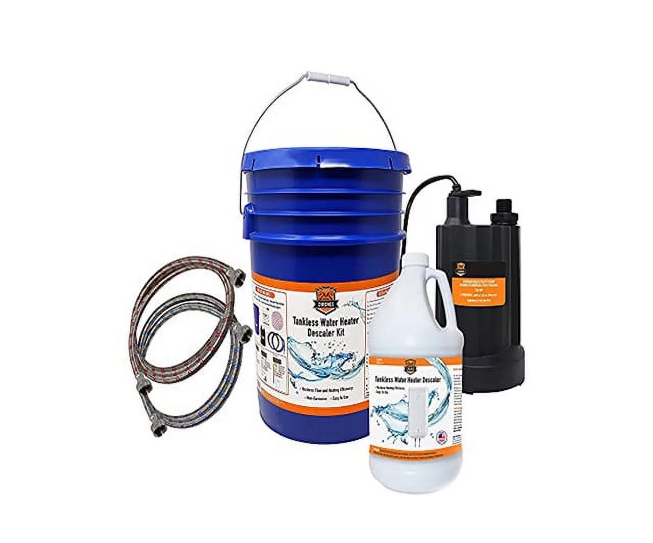 Chromex Tankless Water Heater Descaler, Kit + 128 fl oz Solution