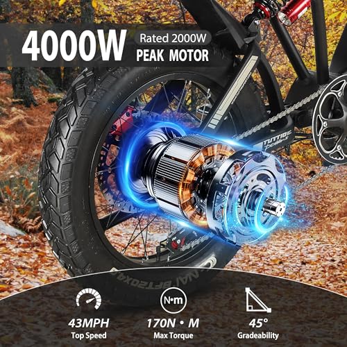 Electric-Dirt-Bike for Adults-Teens, ICT Peak 4000W-43MPH-60V-25AH Electric Motorcycle 20