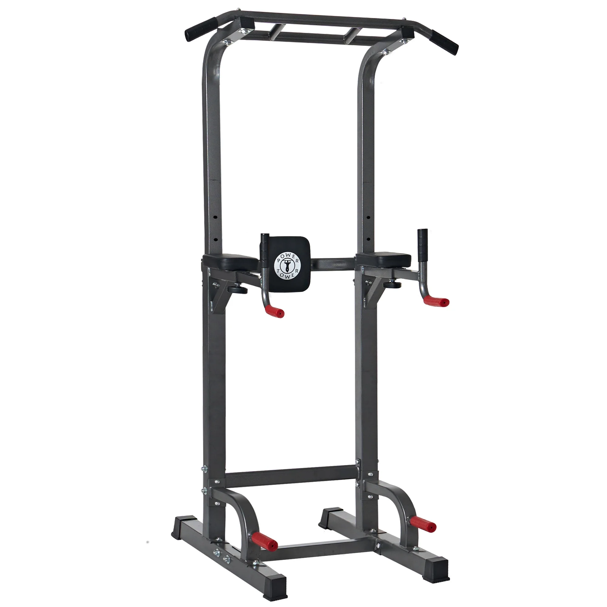SogesPower Power Tower Dip Station Pull Up Bar Stand with Adjustable Height, Multifuctional Traing Equipment for Home