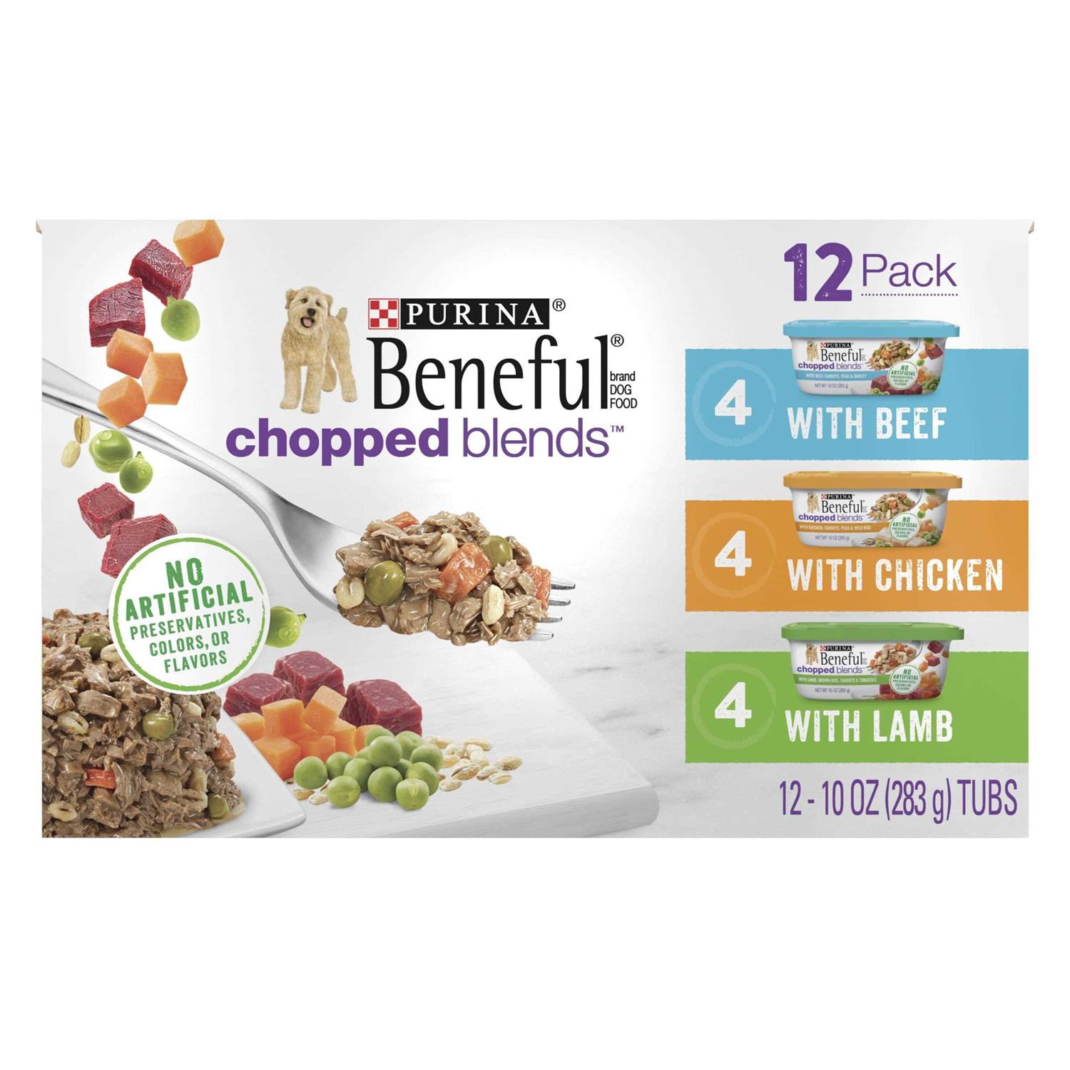 Purina Beneful Chopped Blends Variety Pack Wet Dog Food - Pet Supplies online store
