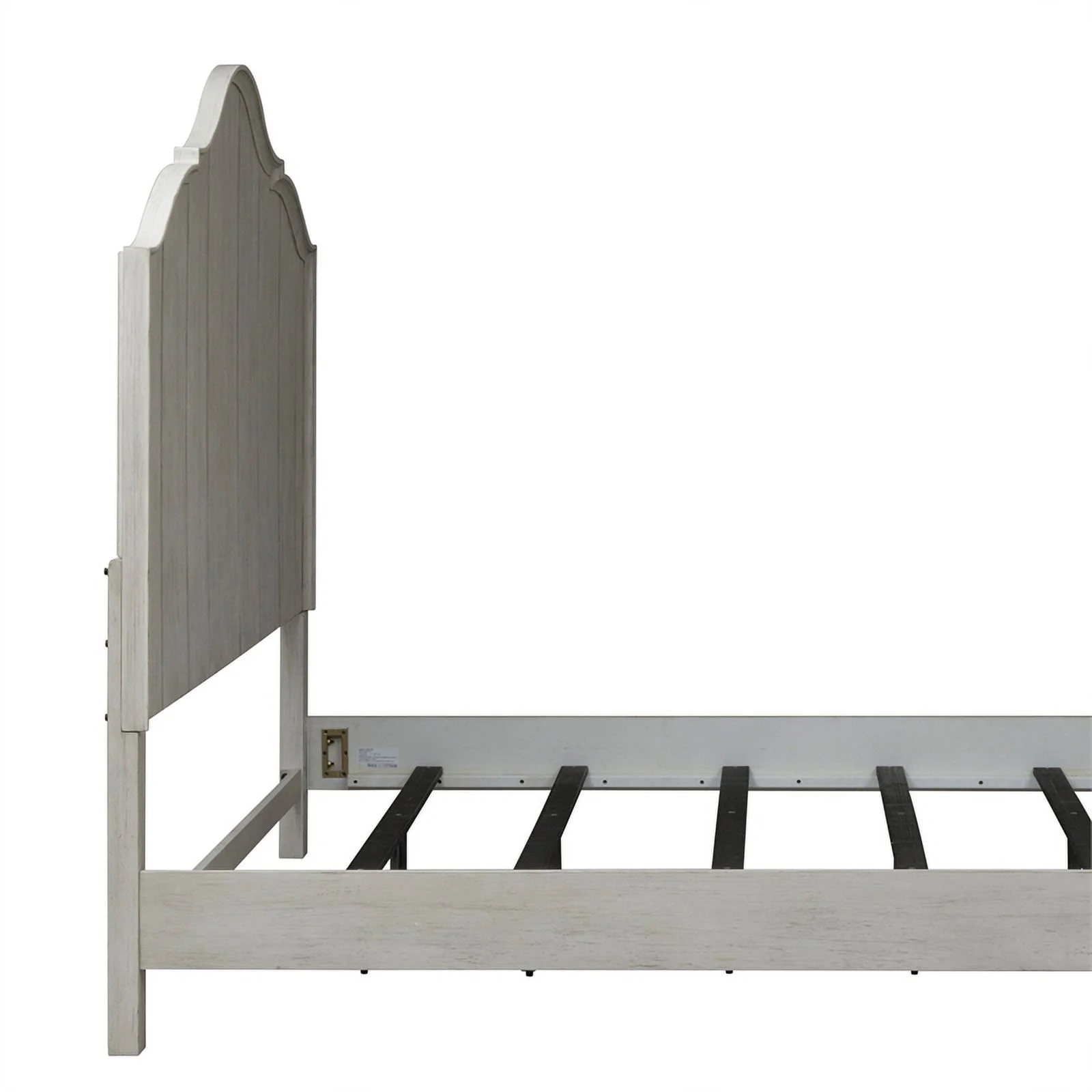 Farmhouse Reimagined White King Panel Headboard Engineered Wood