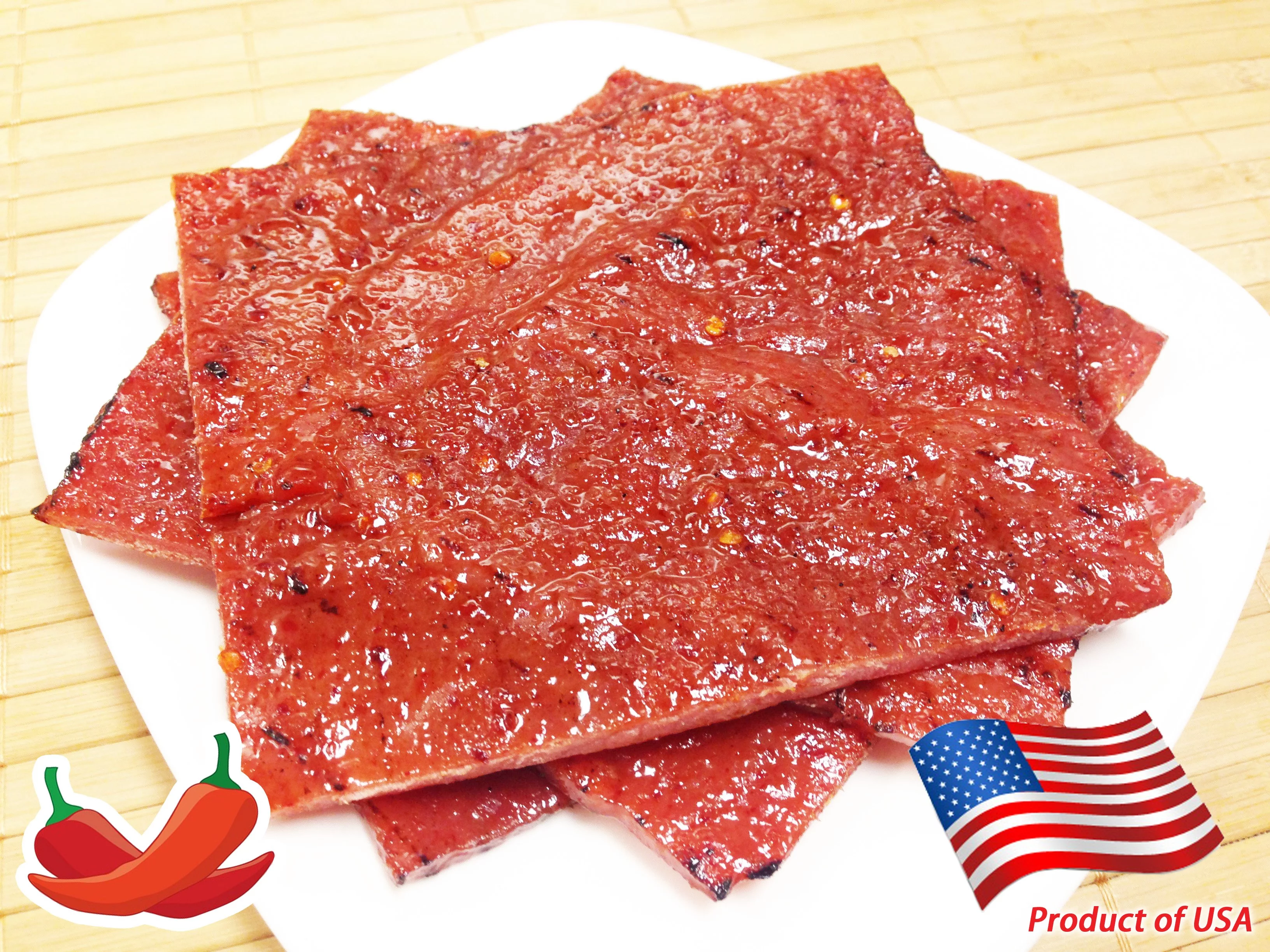Singapore-Style Fire-Grilled Pork Jerky (Spicy Flavor 8 oz.) *Grilled Fresh to Your Order *Shipped the Same Day - L.A. Times 