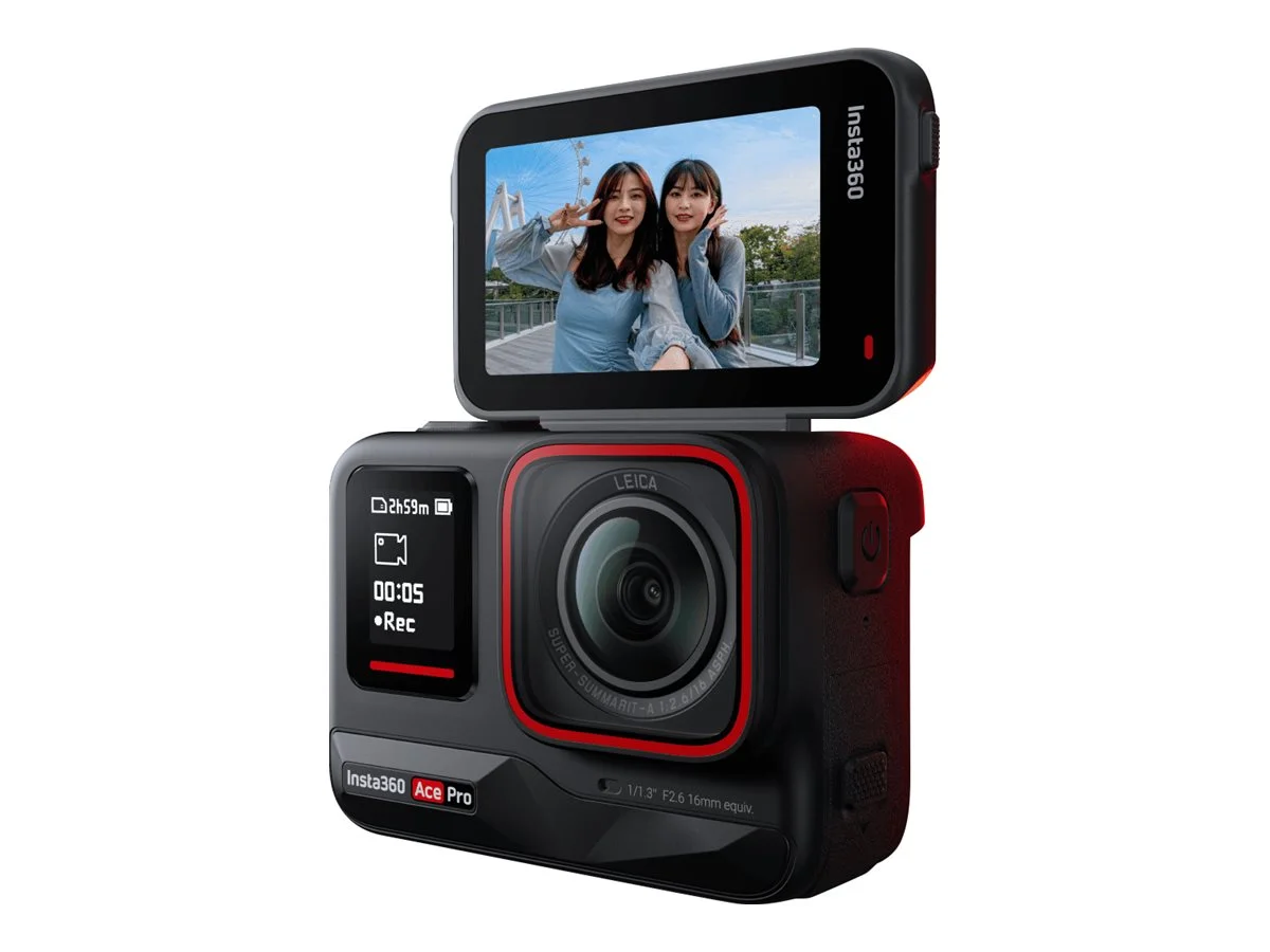 Insta360 Ace Pro - Action camera - 8K / 24 fps - Leica - Wi-Fi, Bluetooth - underwater up to 30ft - black