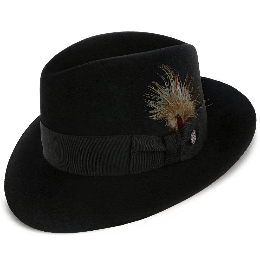 Stetson Pinnacle Beaver Fur Felt Fedora Hat: Size: 7 1/4 Caribou