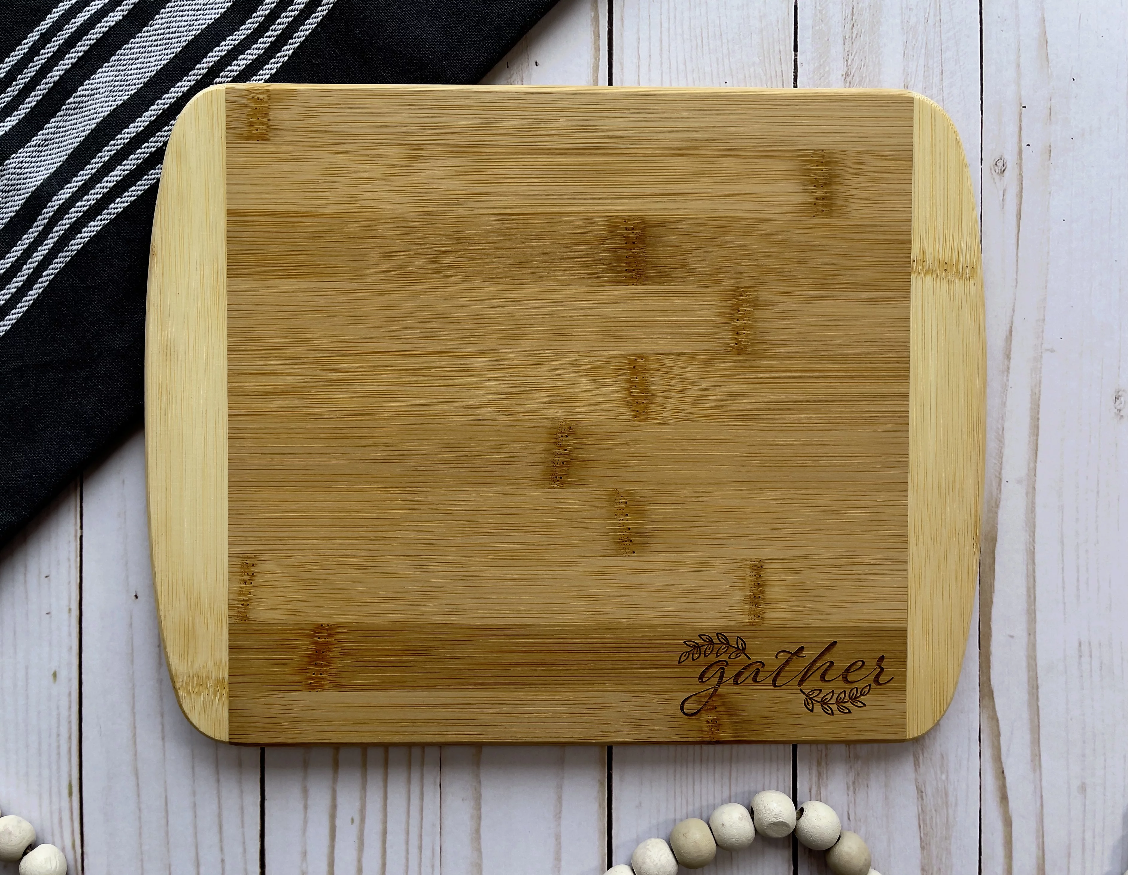 Unique House Warming New Home Gift Basket with Cutting Board Spoons Candle and More