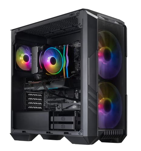 Cooler Master HAF 5 Pro AMD RYZEN 7 7800X3D 4.2 GHz | Gigabyte RTX 5070 12GB & B650 Motherboard | 32GB (2x16GB) DDR5 6000MHz | 2TB Gen4 M.2 | WiFi | Windows 11 | Hyper 212 Halo Cooler Gaming PC