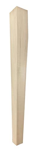 2 Sided Tapered Pine Wood Island Leg - 34 1/2