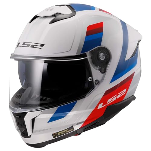 LS2 Helmets Stream II Full Face Motorcycle Helmet W/SunShield (Matte America Gray/Black - X-Large)