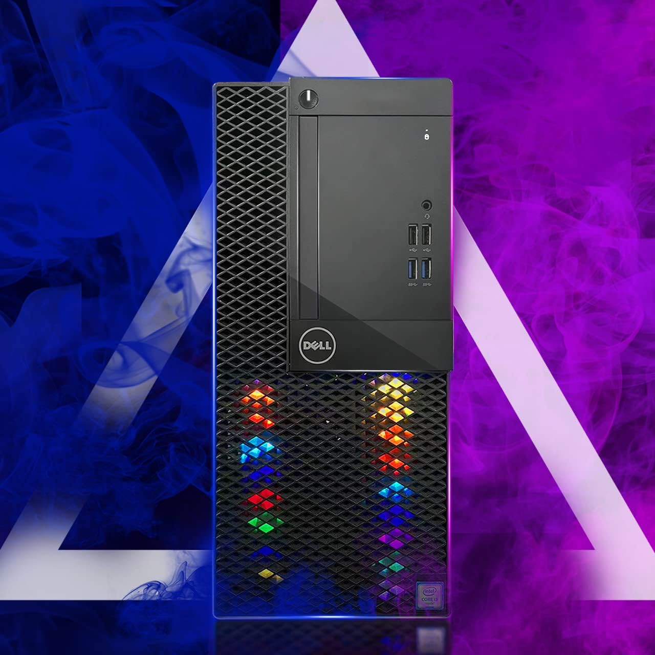 Dell RGB Gaming PC Desktop Computer - Intel Quad I5-7500 up to 3.8GHz, GeForce GTX 1660 Super 6G, 16GB DDR4 Memory, 256G SSD + 3TB, RGB Keyboard & Mouse, WiFi & Bluetooth 5.0, Win 10 Pro (Renewed)