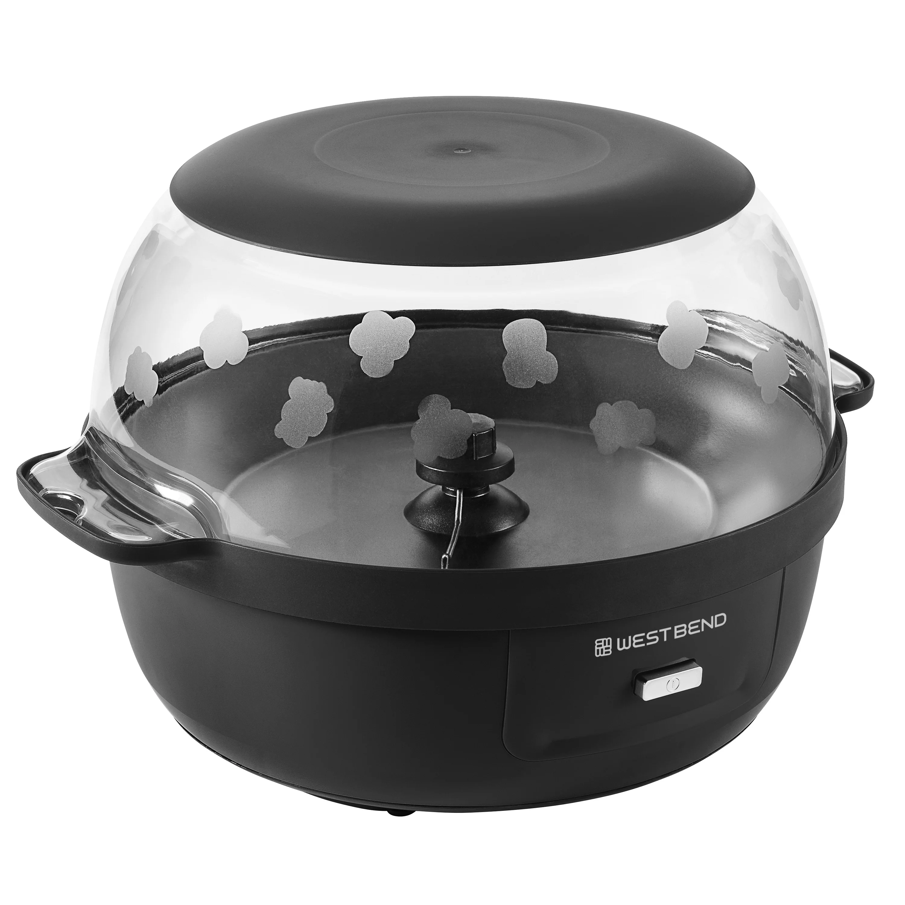 West Bend Stir Crazy 6 Qt. Popcorn Machine, in Black