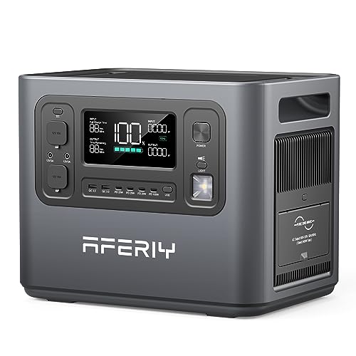 AFERIY Portable Power Station 1200W / 960Wh Power Station LiFePO4 Battery, Quick Charge in 1.5H, 4 AC Outlets, UPS, Solar Generator, Electric Generator for Home Camping Use