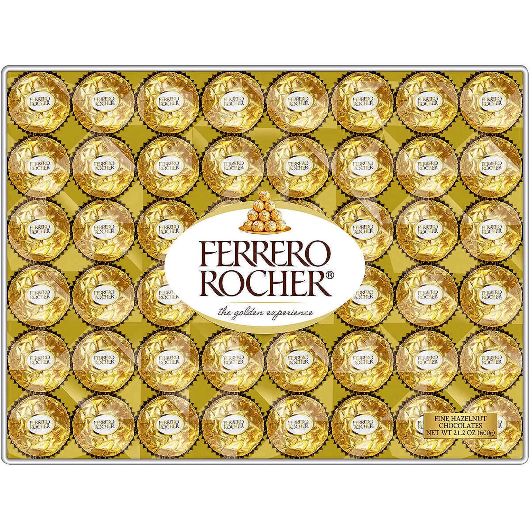 Ferrero Rocher Hazelnut Chocolates 48 Count 21.2 oz. (600 g)