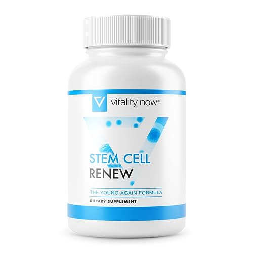 Stem Cell Renew | Boost Your Natural Supply of Stem Cells to Strengthen Mental Sharpness, Help Slow Signs of Aging and Restore Youthful Energy - Created by NASA Scientist | 1-Month Supply (60 count)