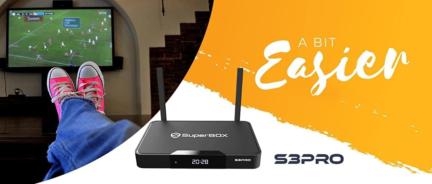 2022 Newest SuperBOX S3 Pro with New Voice Activated Remote and Powerful 2GB RAM+32GB