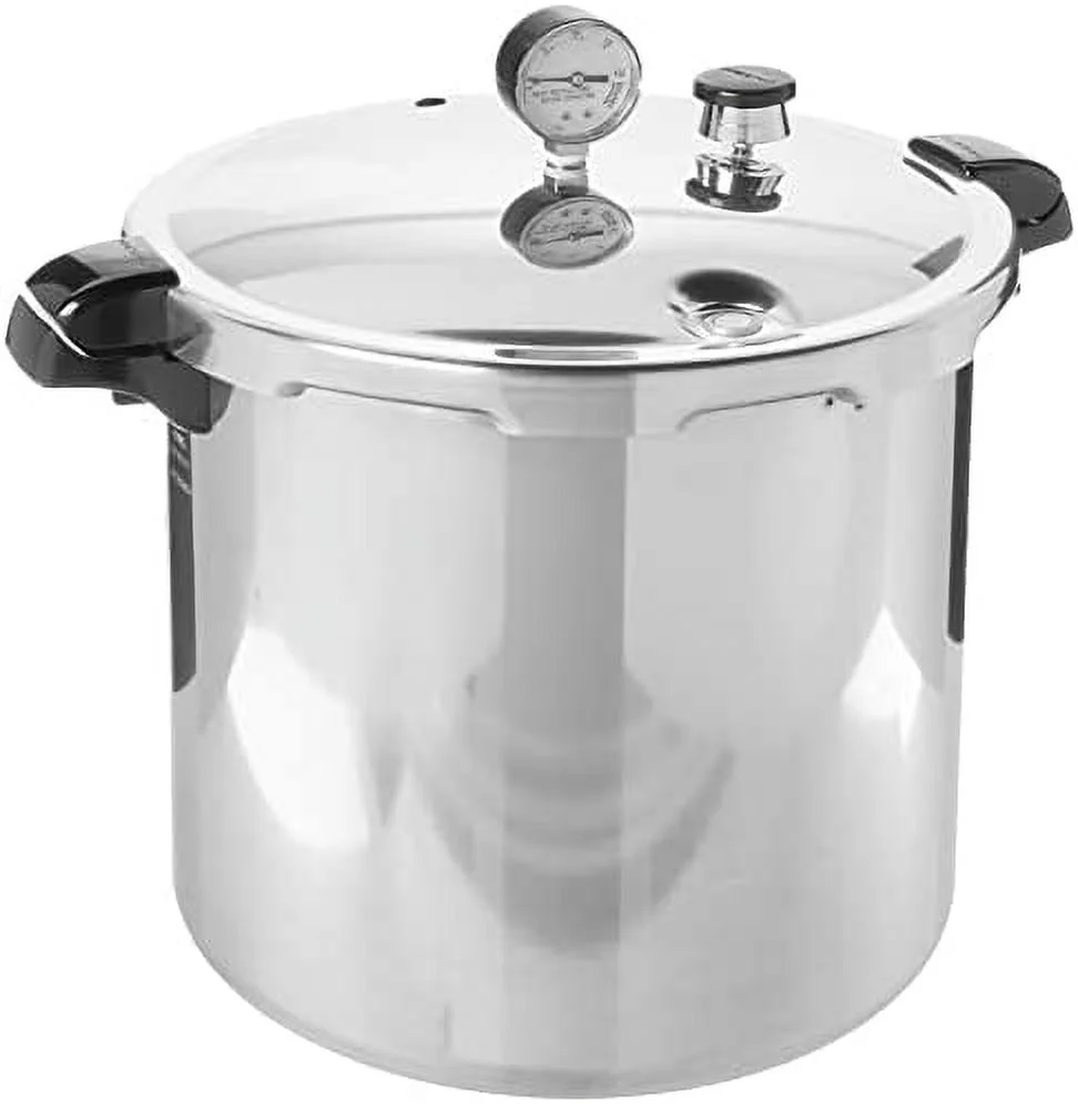 Presto 01784 23-Quart Induction Compatible Pressure Canner, Silver - Curated Treasures Market