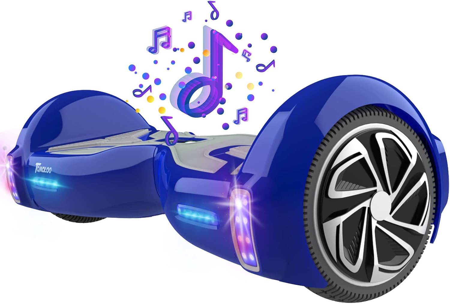 TOMOLOO Hoverboard for Kids and Adult with Bluetooth Speaker and Flash LED Lights, Electric Hover Board with Smart APP,UL2272 Certified Two-Wheel Mechanical Self Balancing hooverboard