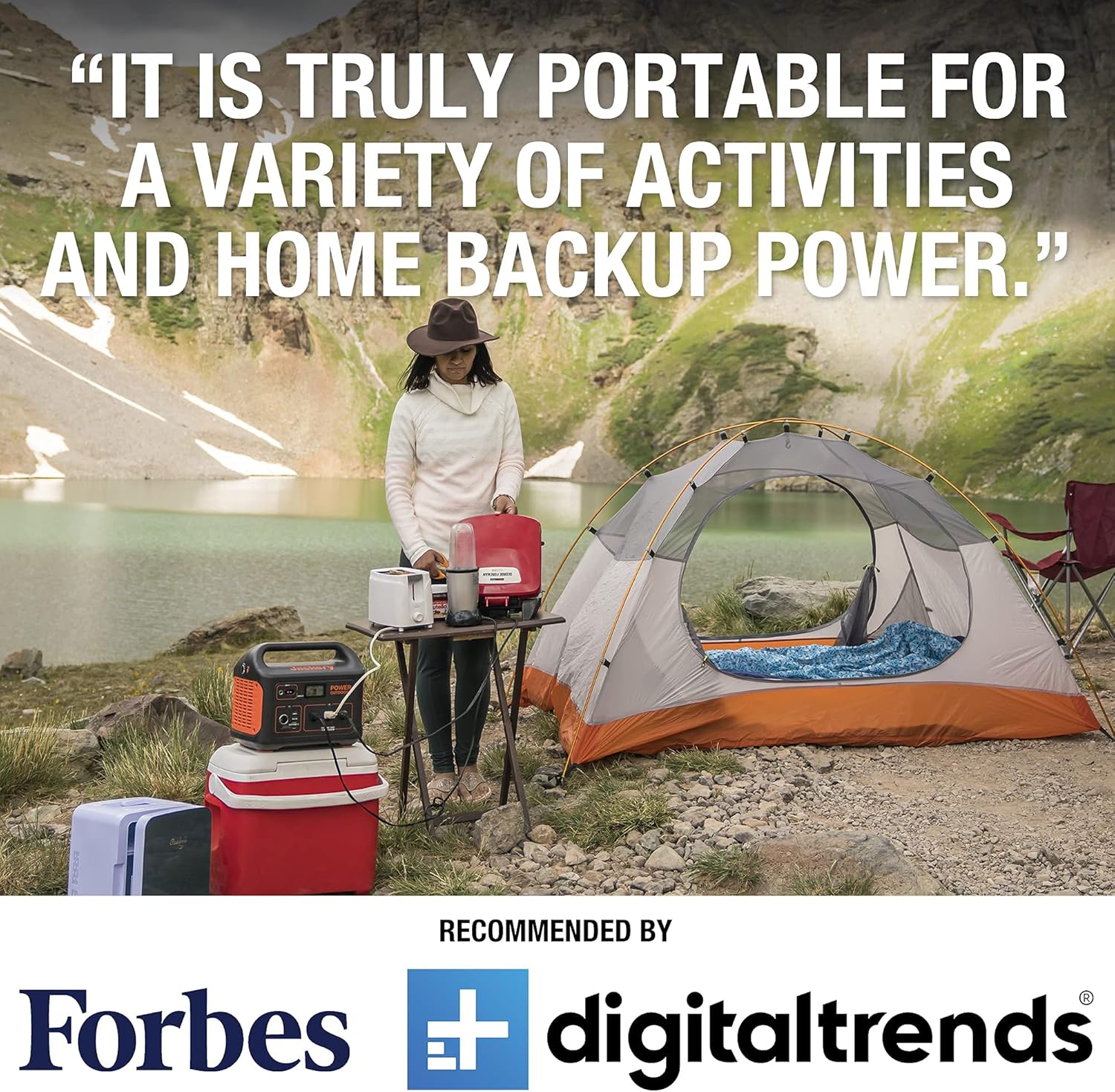 Jackery Portable Power Station Explorer 1000, 1002Wh Solar Generator (Solar Panel Optional) with 3x110V/1000W AC Outlets, Solar Mobile Lithium Battery Pack for Outdoor RV/Van Camping, Emergency (Renewed)