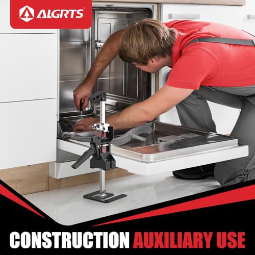 Labor Saving Arm Jack 2 PCS 11.3 Inch Hand Lifting Tool Furniture Lifter Jacks Load Bearing 220 Lb for Installing Cabinets Flooring Windows Controlled Lowering Dual Speed Mode