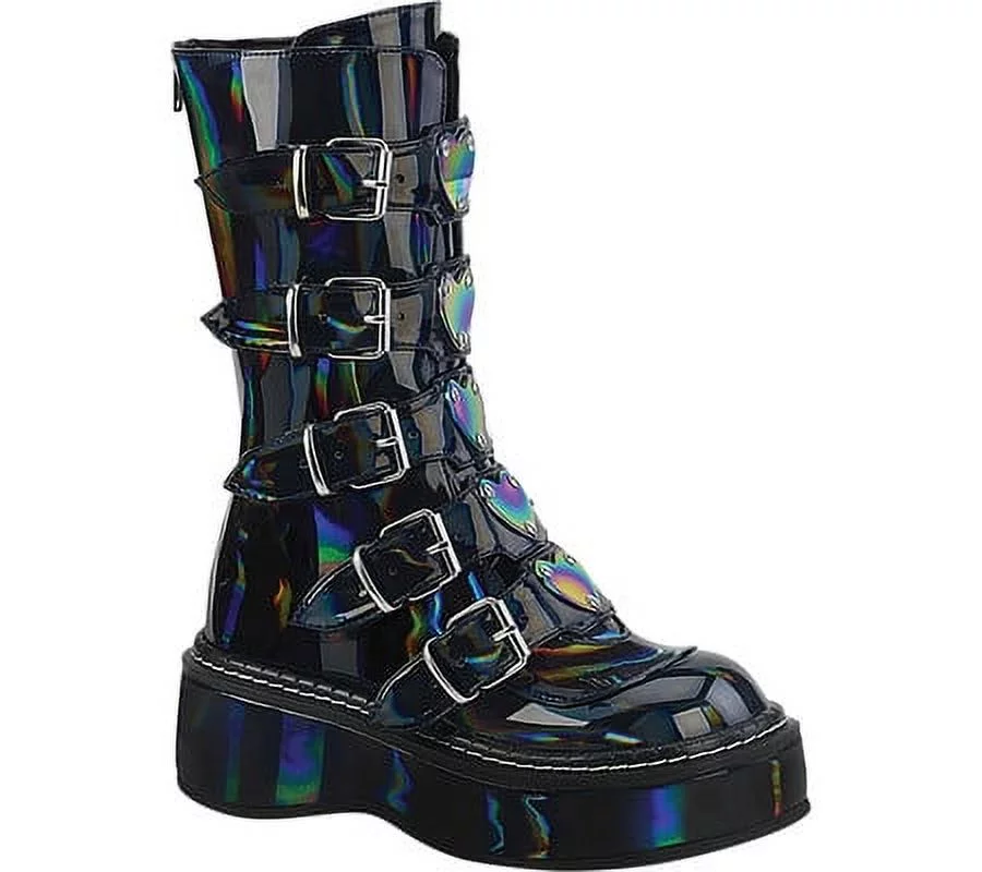 Women's Demonia Emily 330 Platform Mid Calf Boot - Curated Treasures Market
