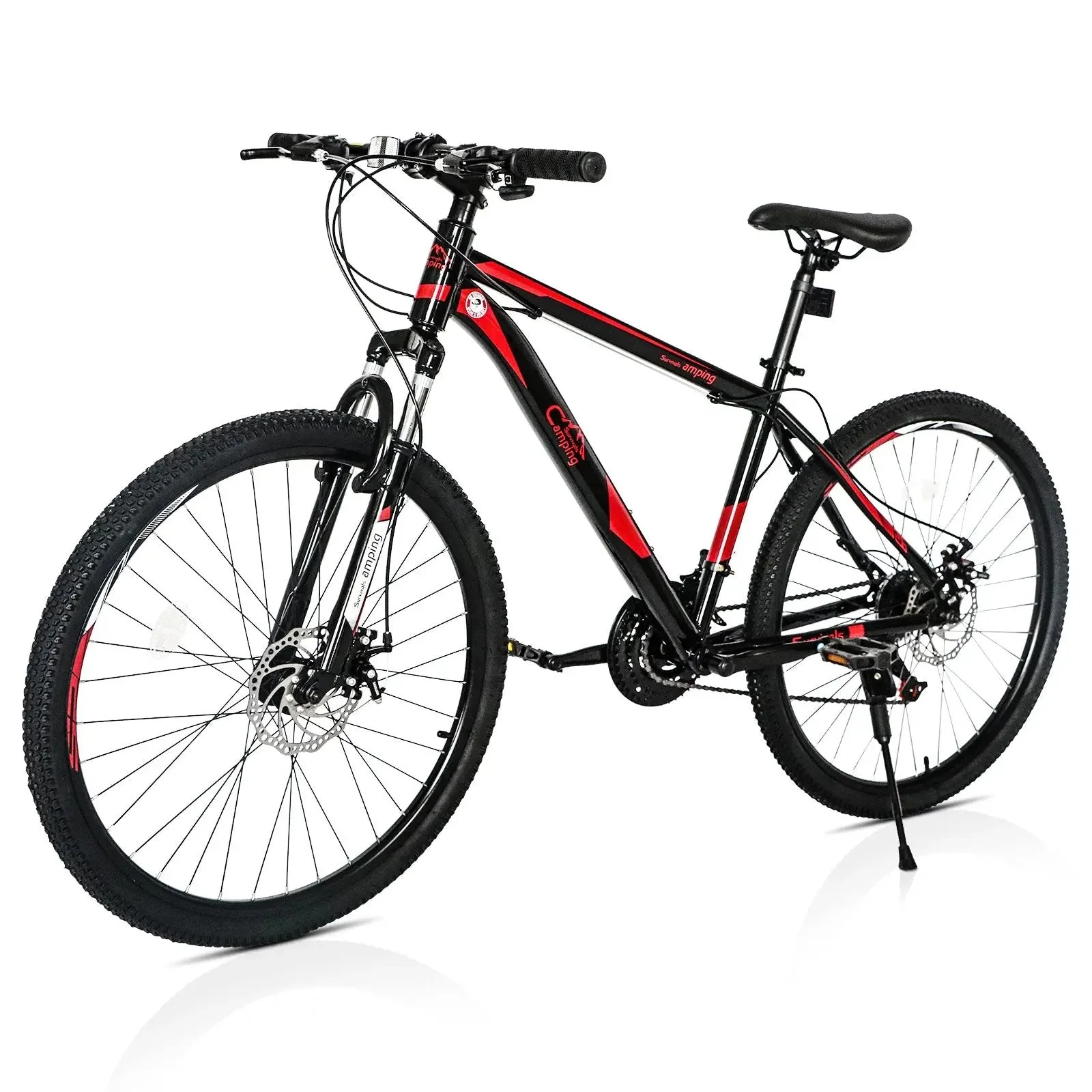 26 Inch 21 Speed Explorer Red Black Mountain Bike
