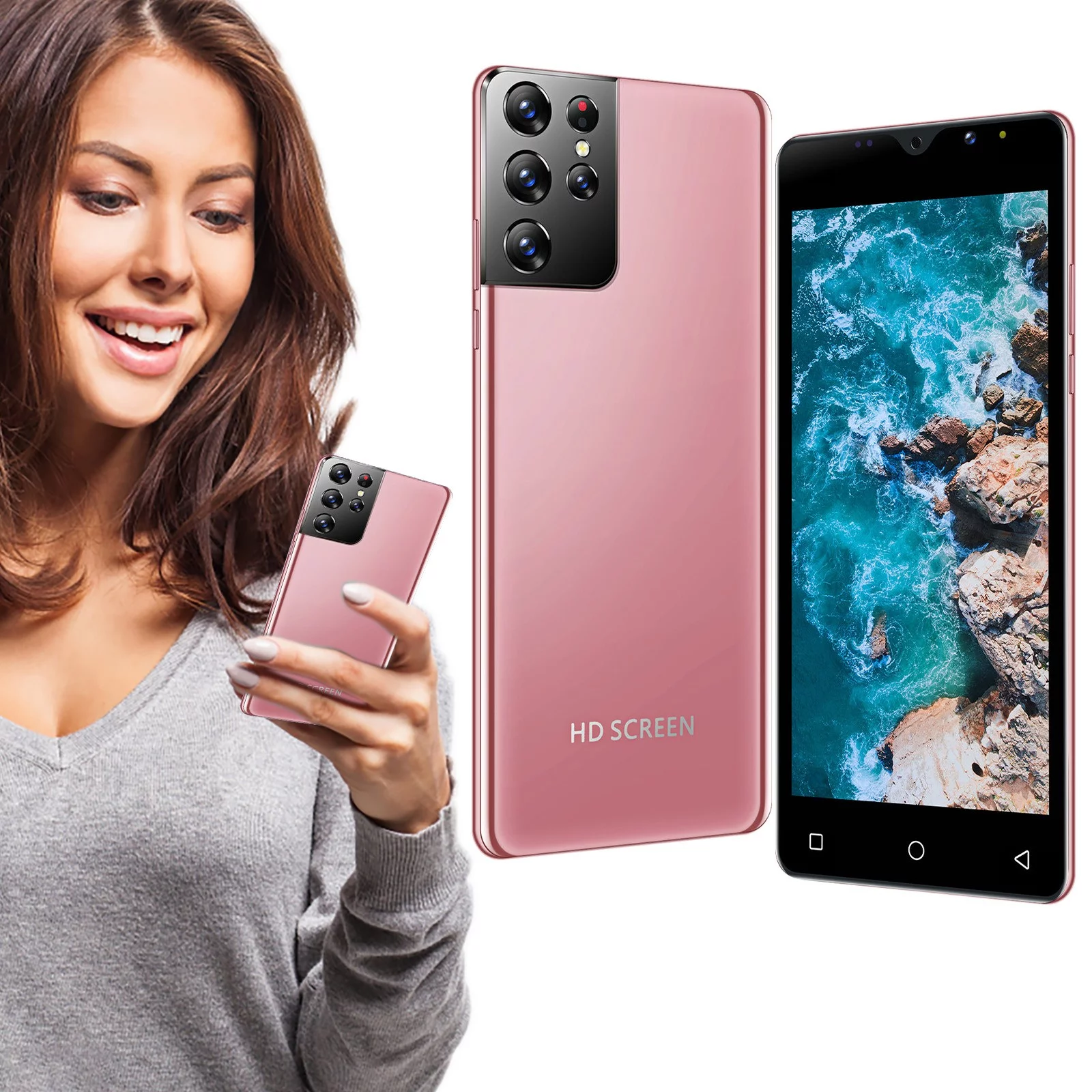 WANYNG S21+PRO 6.0 Inch Smart Phone Dual SIM Card Face Unlock Full Screen Android 7.0 1G RAM+8G ROM