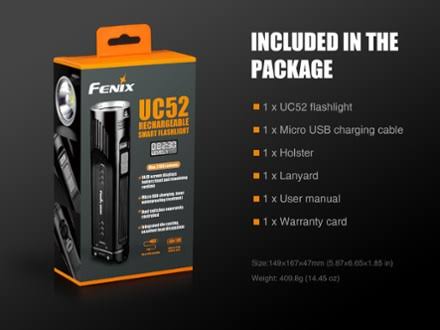 Fenix UC52 Rechargeable LED Flashlight