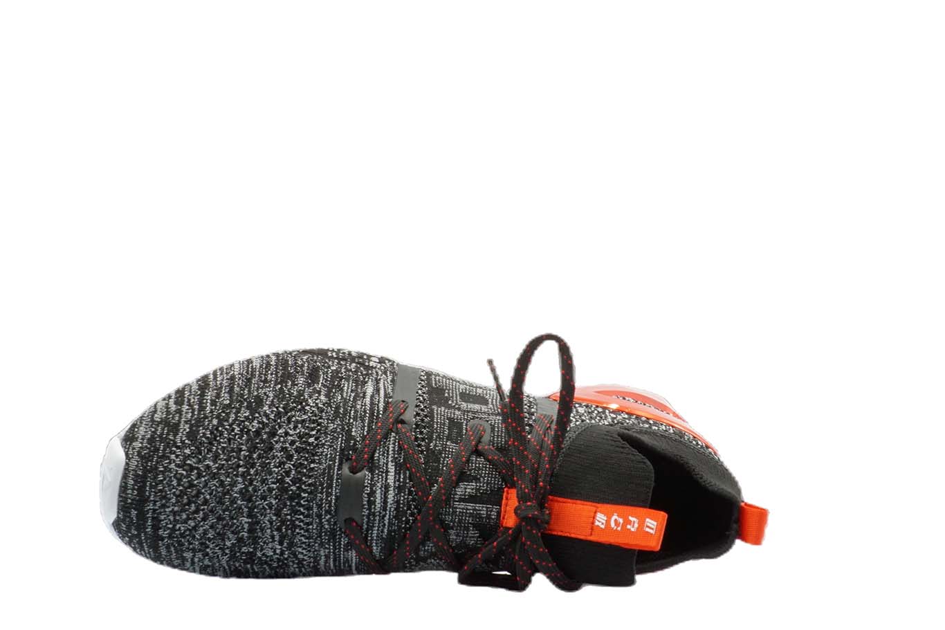 [E92577] Mens Peak Taichi 1.0 Plus Black Melange Grey Running Shoes - 7