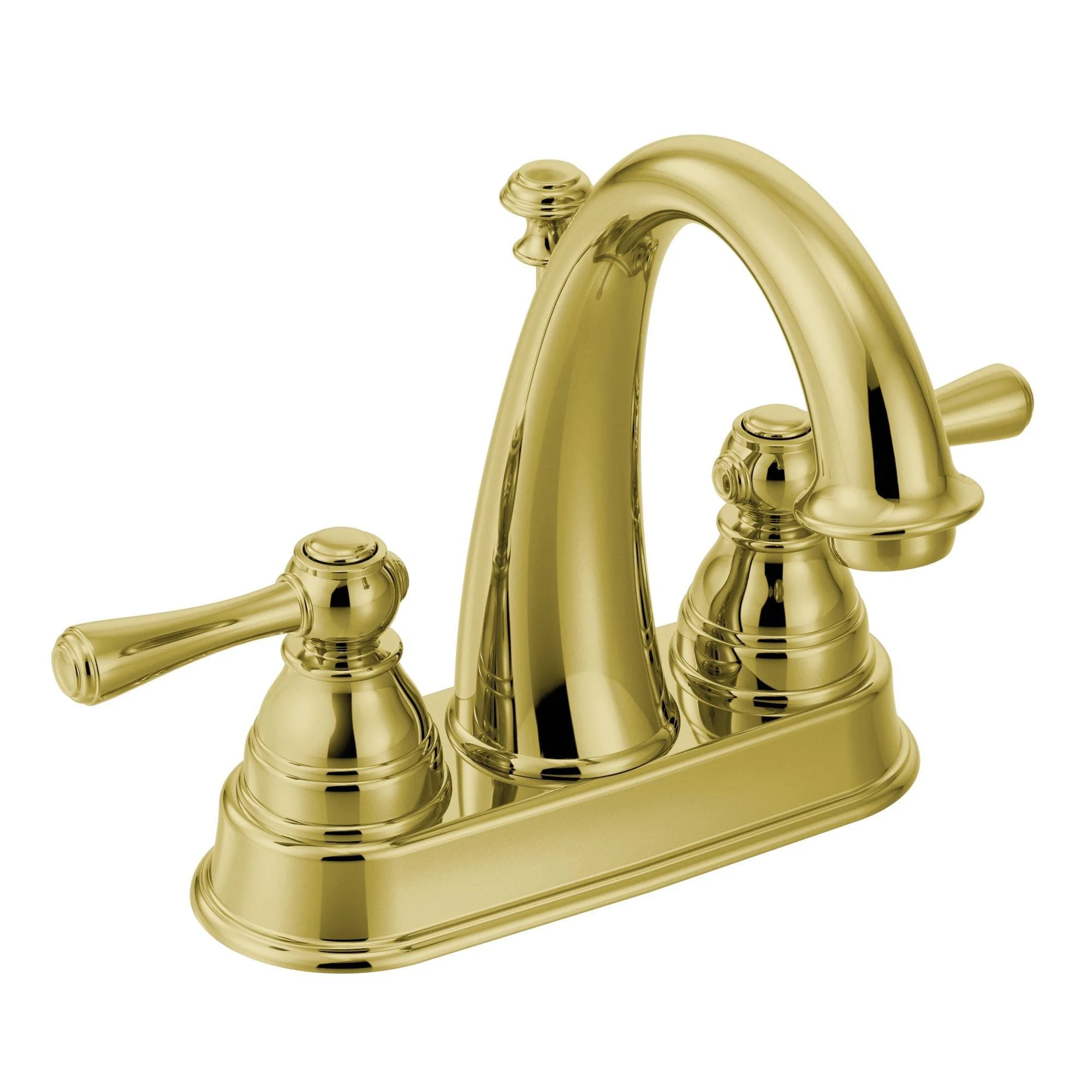 Moen 6121P Kingsley Two Handle Bathroom Faucet Polished Brass