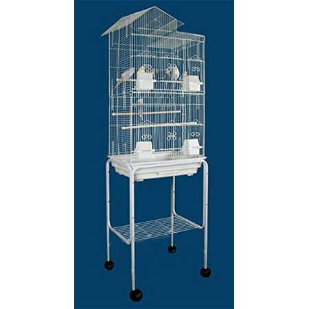 63 inch Large Bird Flight House Parrot Home With Removable Rolling Stand Breeding Travel Cage with Side Nesting Doors For Aviary Budgie Canary - Pet Supplies online store