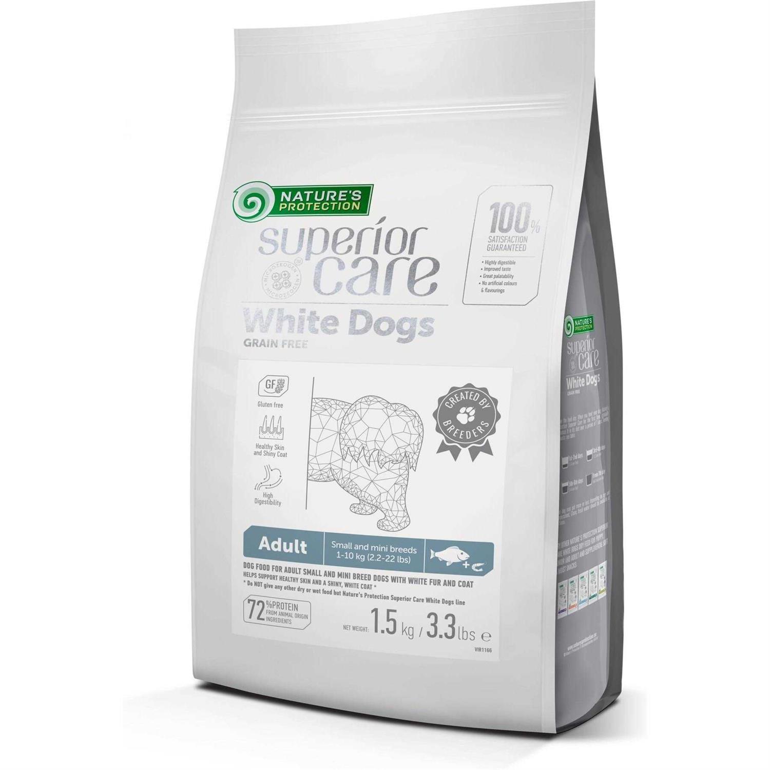 Nature's Protection Superior Care Grain-Free White Fish Adult Small Breed Dog Dry Food - Pet Supplies online store