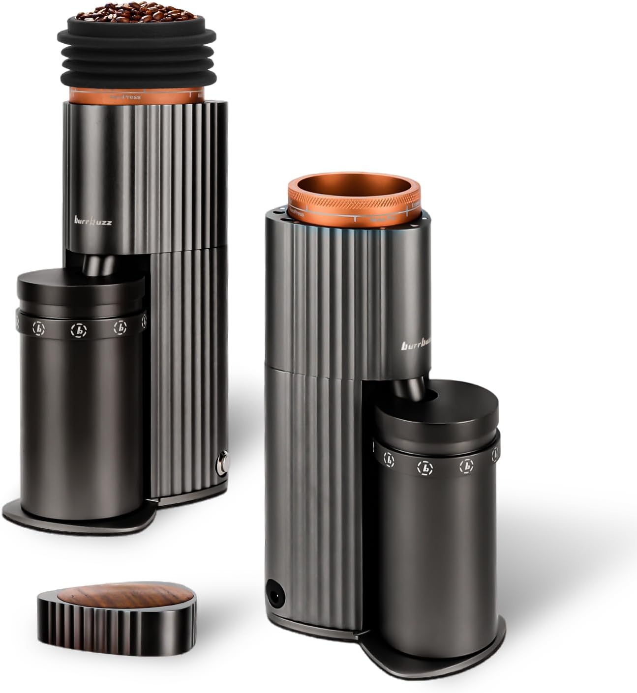 Electric Burr Coffee Grinder, Professional Espresso Grinder, Quiet Compact, 65g Single Dose, 90 Adjustable Settings, Easy to Use&Clean, Stainless-steel Burr Grinder, Great Flavor in Cold Brew