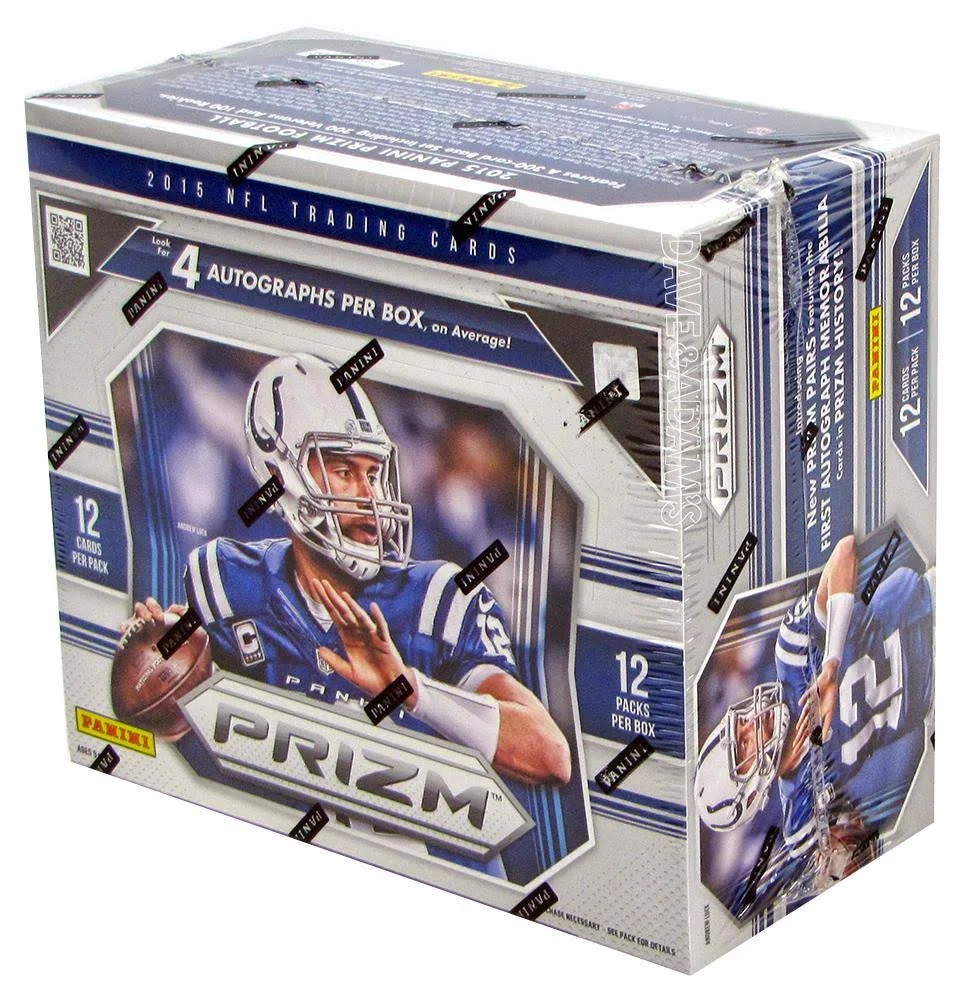 2015 Panini Prizm Football 12 Pack Jumbo Hobby Box (Sealed)