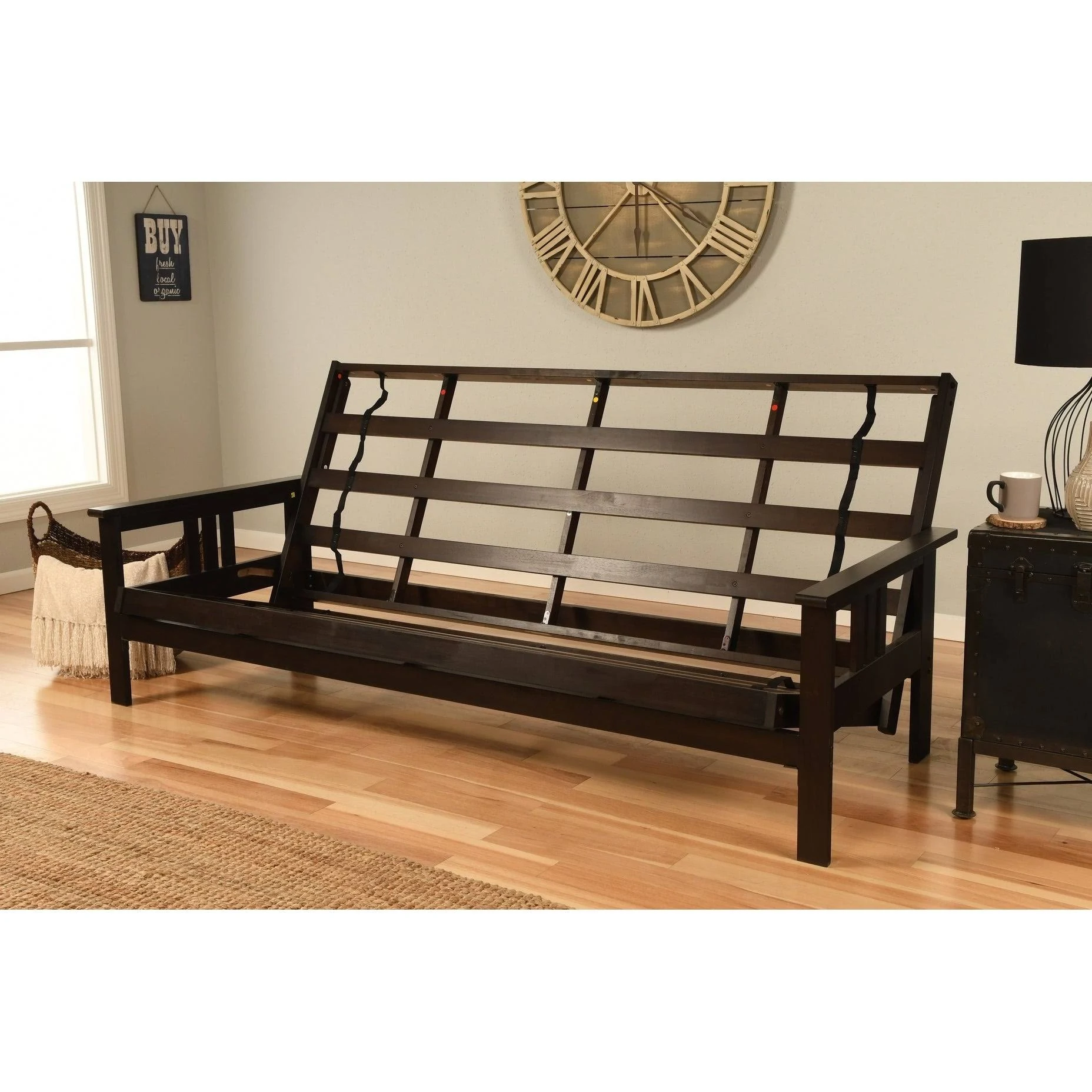 Somette Queen-size Wood Futon Frame - Espresso