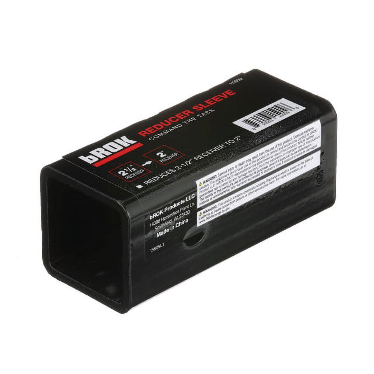 bROK Towing Hitch Reducer Sleeve 2-1/2-in to 2-in