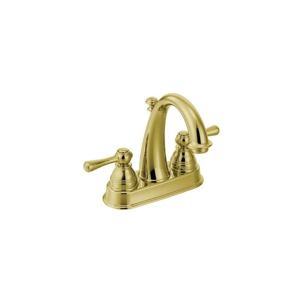 Moen 6121P Kingsley Two Handle Bathroom Faucet Polished Brass
