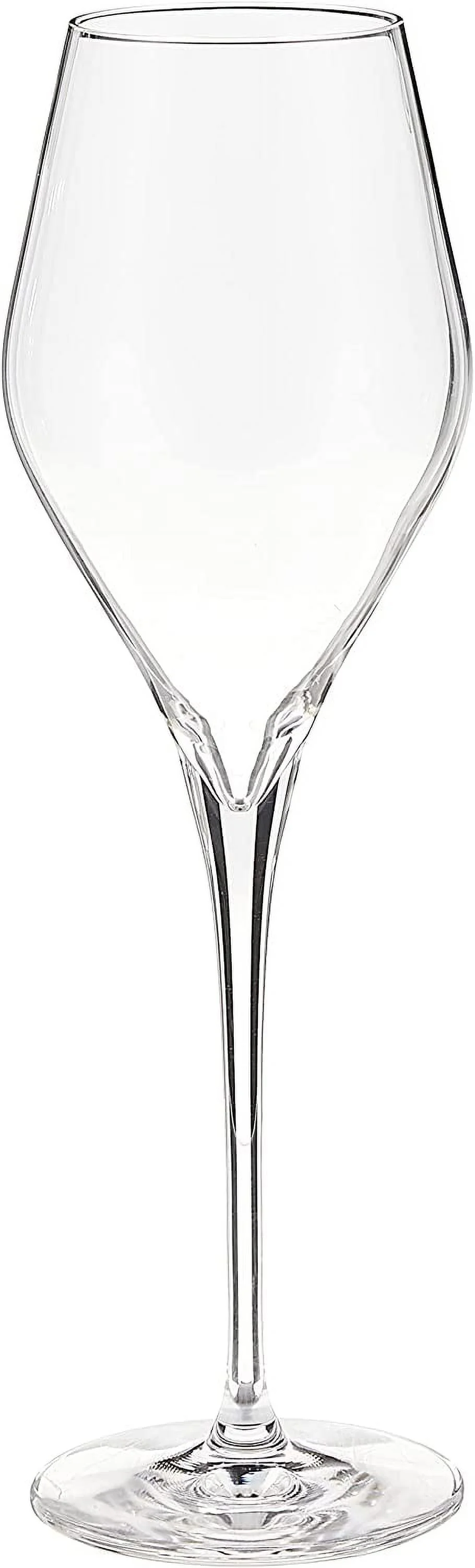 MRU Tritan Crystal Glass Finesse Stemware Collection Champagne Flute with Effervescence Points (Set of 6), 10.0 oz, Clear - Curated Treasures Market