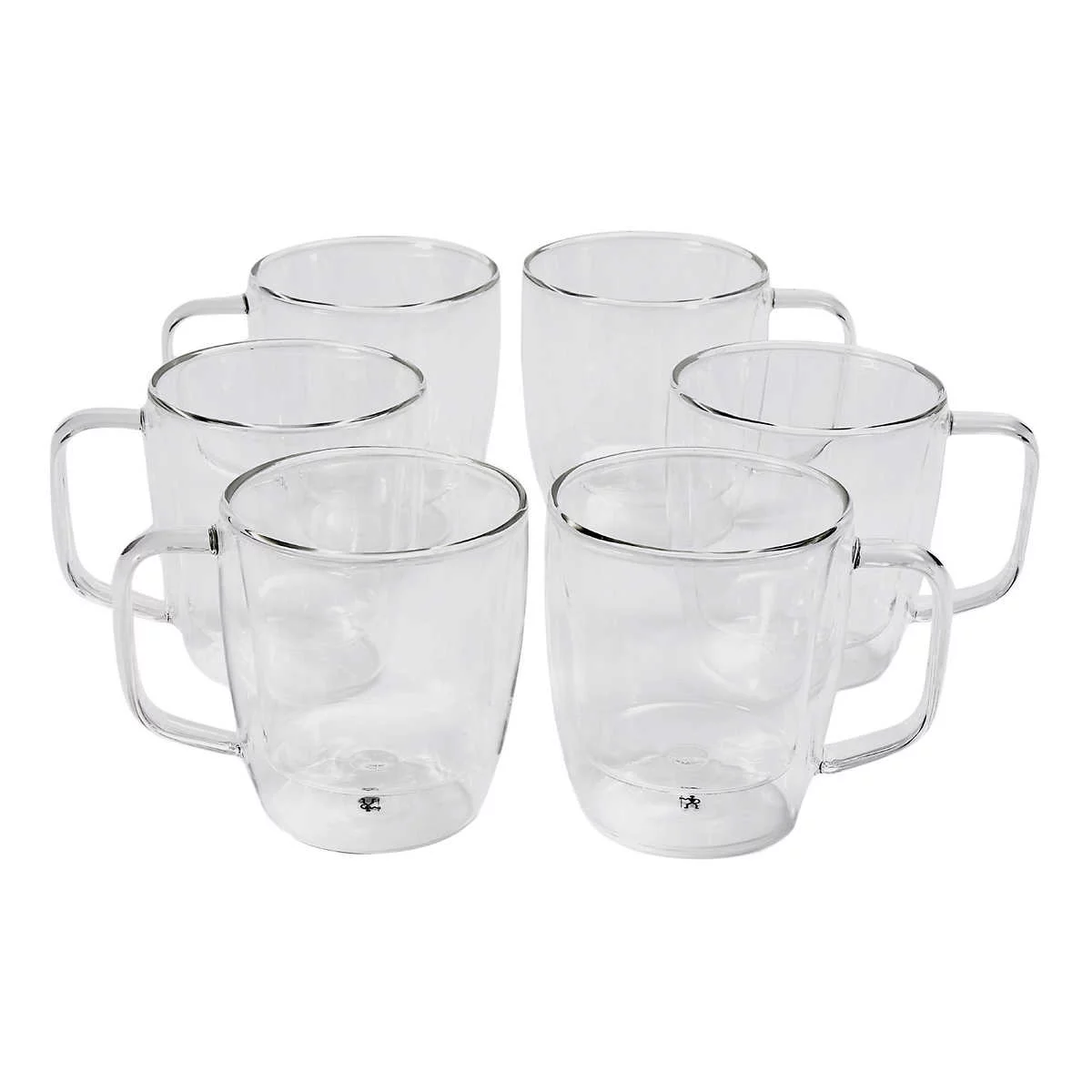 J.A. Henckels Double Wall Mug Set, 6-piece