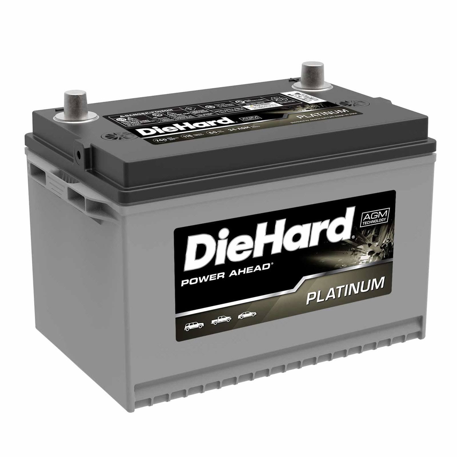 Diehard Platinum AGM Battery - Group Size 34 (Price with Exchange)