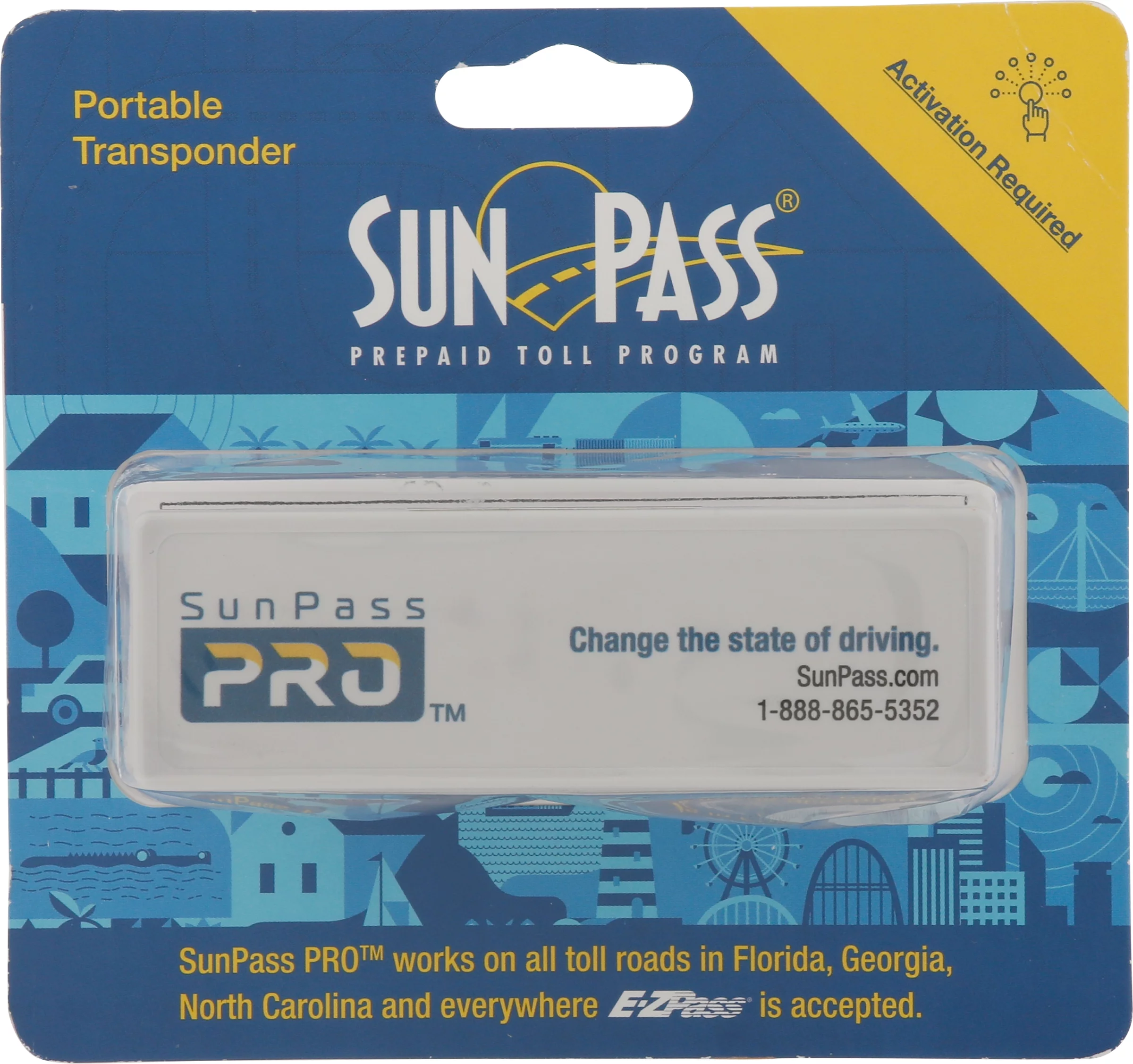 SunPass Pro Prepaid Toll Program Portable Transponder 1 ea.