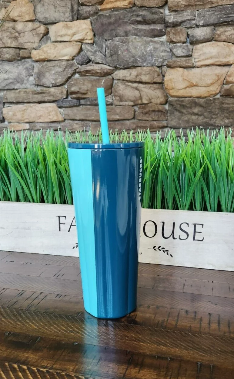 2023 Starbucks Cold Drink Tumbler in Dual Blue