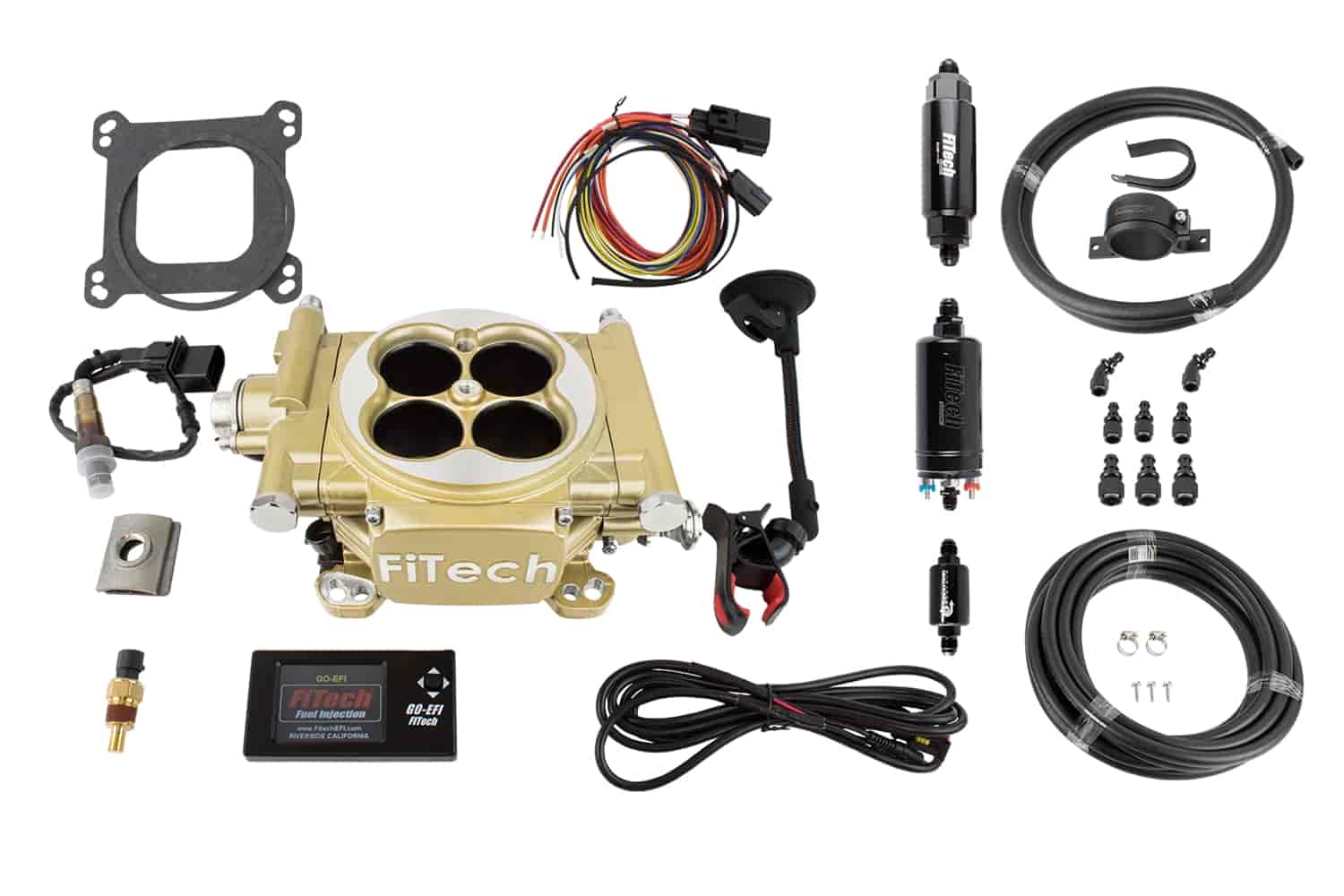 FITech Fuel Injection 31005 Easy Street EFI Throttle Body System Kit 600 HP Clas