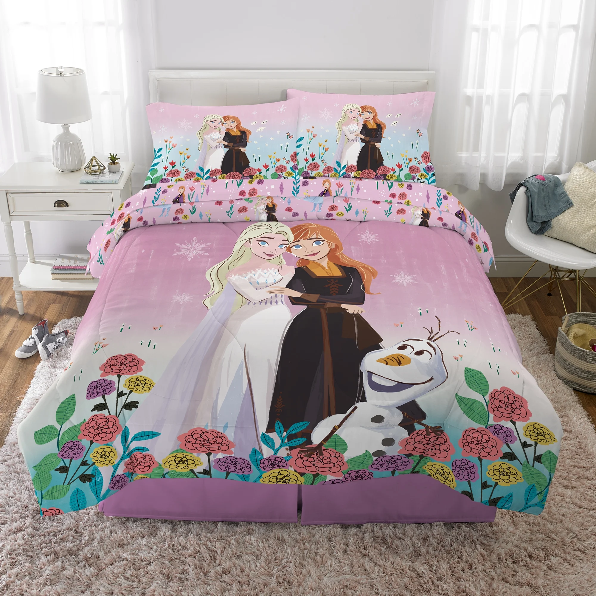 Disney Frozen Full Bed in a Bag, Comforter and Sheets