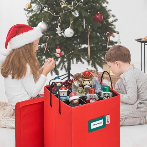 Christmas Nutcracker and Figurine Collectible Storage Box - Stores Up to 9-16