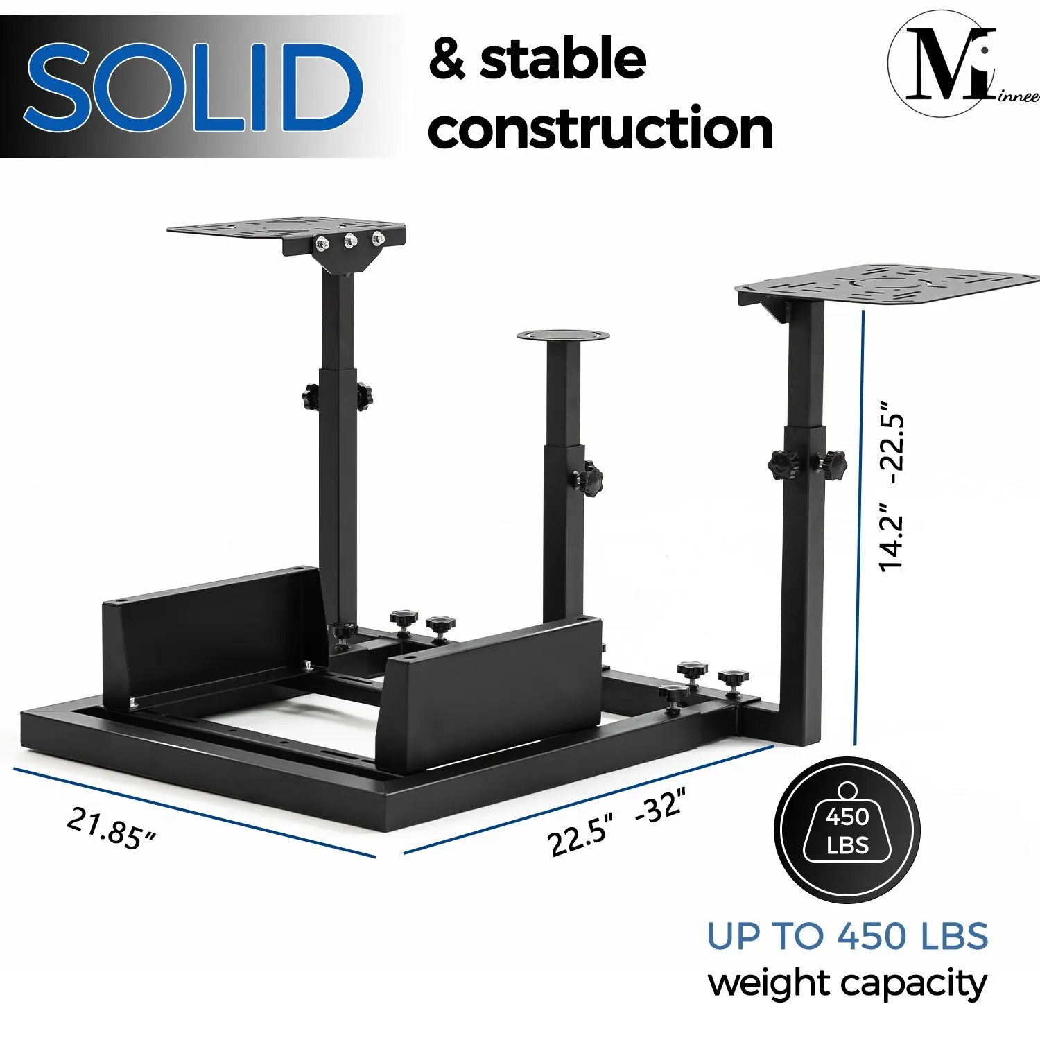 Minneer Flight Simulator Cockpit Fit for Logitech X52/X52pro/X56,Thrustermaster Hotas Warthog,Compatible with Xbox One,PS4,PC Platforms(Seat not included)