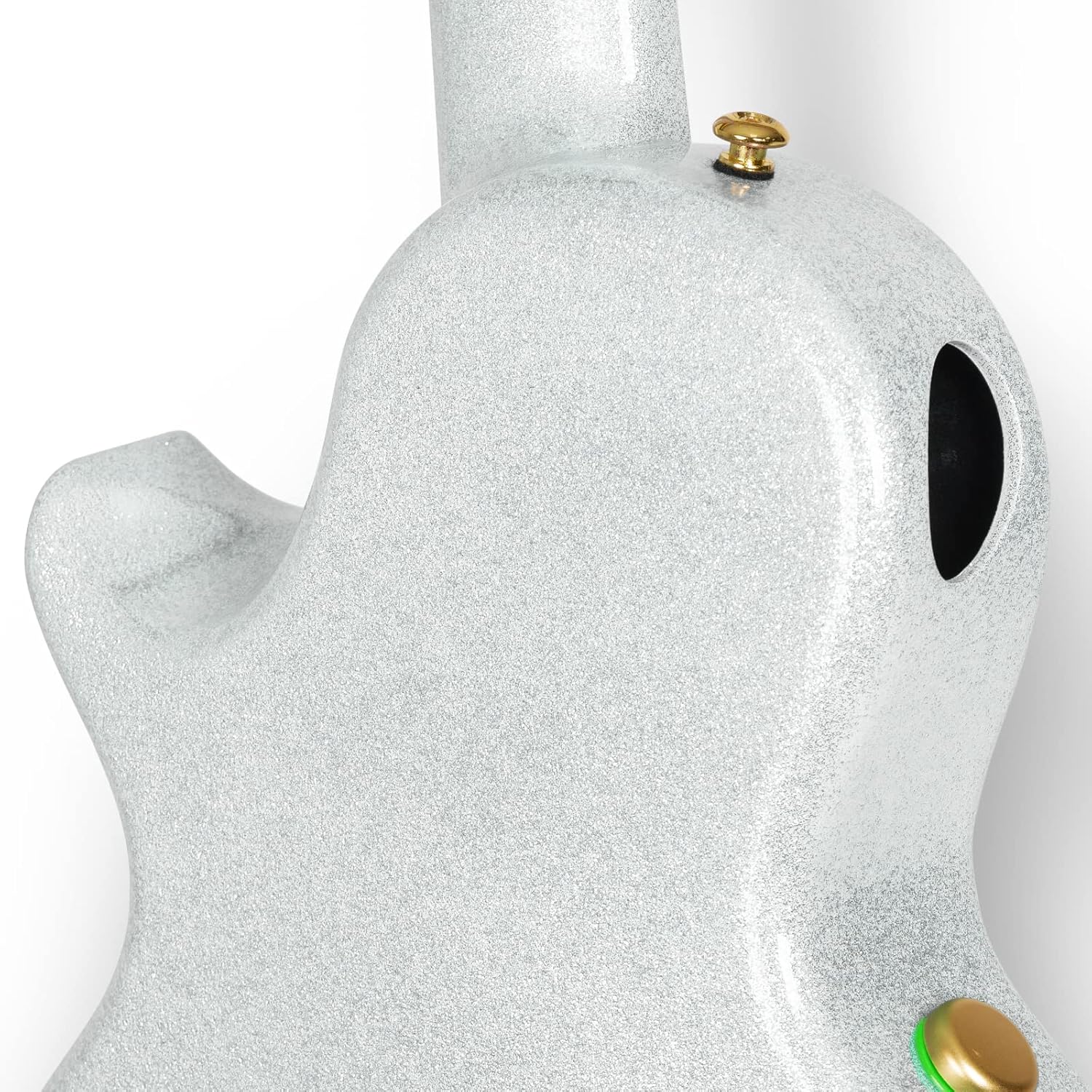 Enya NOVA Go SP1 Carbon Fiber Acoustic Electric Guitar with Smart AcousticPlus 35 Inch Travel Acustica Guitarra Starter Bundle Kit of Gig Bag, Strap, Strings, Instrument Cable(Sparkling Silver)